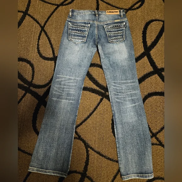 Platinum Plush slit front jeans - Picture 2 of 13